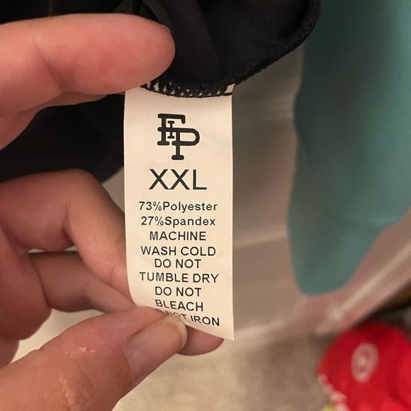 Flex It Pink black and teal zip up hoodie with laser cut pattern. - Picture 7 of 7